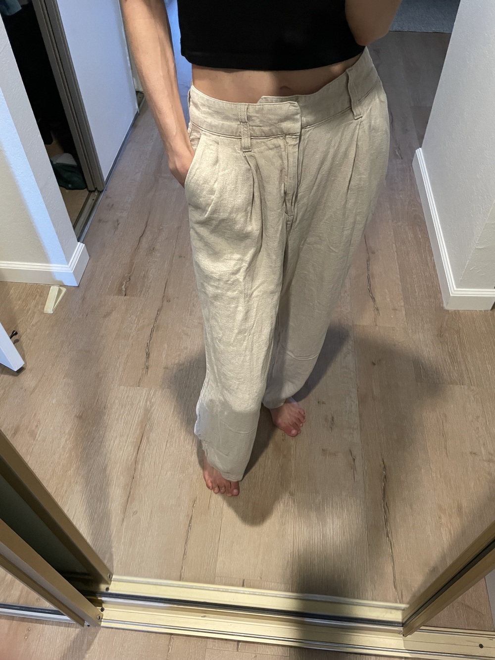 Gap relaxed linen pants
